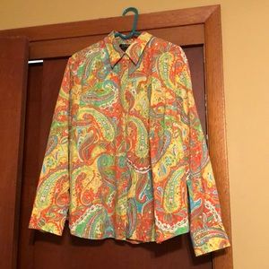 Bright Paisley Button Down